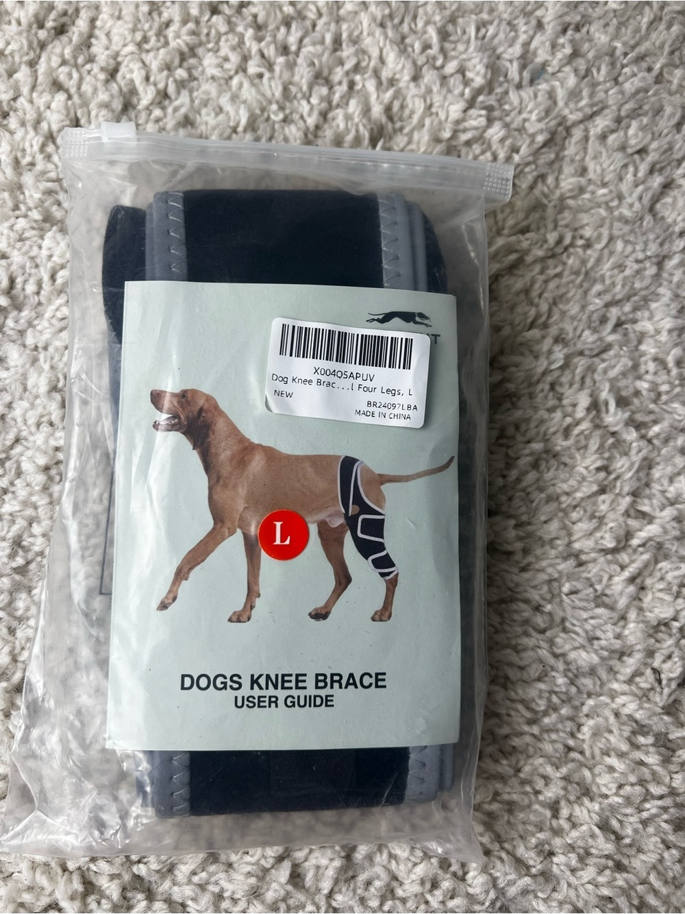 Dog knee brace size LARGE NIP